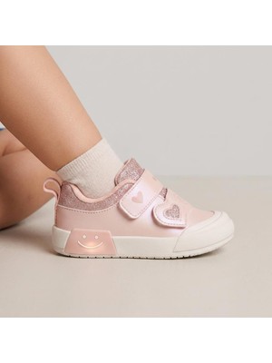 Vicco Suzi Kız Çocuk Kalp Cırt Işıklı Sneaker Ayakkabı