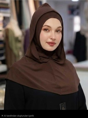 Samara Scarf Kapüşonlu Hijab Sandy