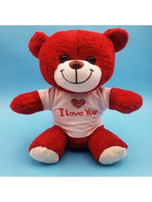 AvantajAl Kırmızı I Love You Tişörtlü Peluş Ayıcık