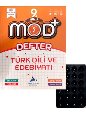 Paraf Yayınları Mod9 9.sınıf Türk Dili ve Edebiyatı Defter Kitap-Vantuz Hediye-