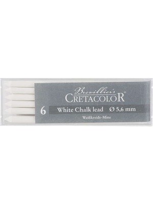 Cretacolor Portmin Yedek Uç Kömür Fuzen Çubuk 5.6 mm N26152 Soft Beyaz