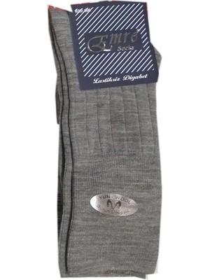 ALFA AKSESUAR 03 Emre Erkek Lastiksiz Diyabetik Yün Çorap
