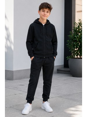 Beniizle Kapüşonlu Unisex Çocuk Eşofman Takımı