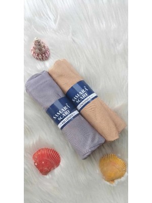 Samara Scarf 2 Adet Luxury Penye Şal - Kadın Tesettür Jersey Hijab Lycra Shawl