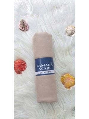 Samara Scarf Luxury Penye Şal - Kadın Tesettür Jersey Hijab Lycra Shawl