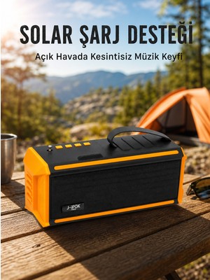 tp J-Ipox P520 Taşınabilir Bluetooth Hoparlör Güçlü Ses + Radyo Yeni Nesil - Lisinya