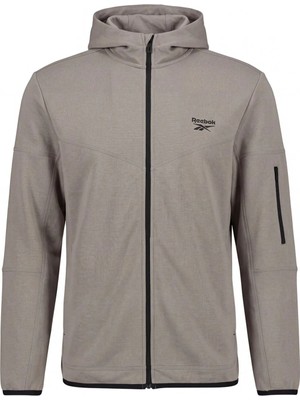 Reebok Fermuarlı Sweatshirt Erkek Bej Prıme Fz