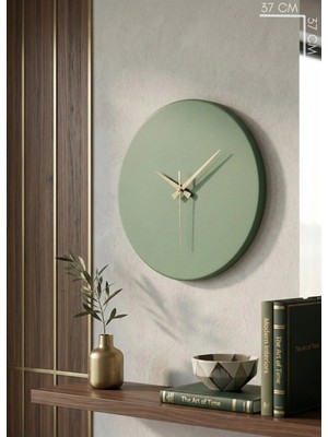 St. Morritz Round Model Modern Metal Sıvama Akar Sessiz Mekanizmalı Duvar Saati (40*40 Cm)