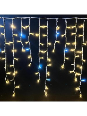 St. Morritz Saçak LED Işık IP65 Gün Işığı + Flaş LED 2X1M Dış Mekan Kanopi ve Yılbaşı Işığı