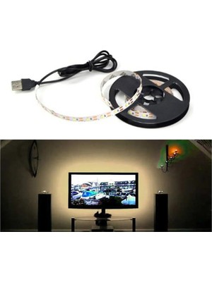 St. Morritz 1 Metre Günışığı Tv Arkası LED Aydınlatma 5V USB Şerit LED Işık Günışığı Renk