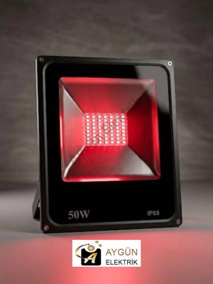 Aygün Elektrik 50W IP65 LED Projektör (2700LM) – KIRMIZI