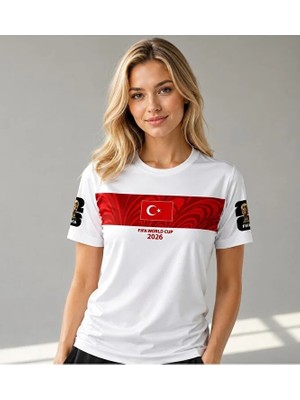 Türkiye Fifa 2026 Dünya Kupası Isimsiz Forması (Beyaz)