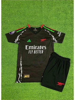 Arsenal 2024/25 Yeni Sezon Eze Deplasman Çocuk Forması (Black)