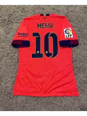 Barcelona 2014-15 Lionel Messi Nostalji Deplasman Forması (Turuncu)