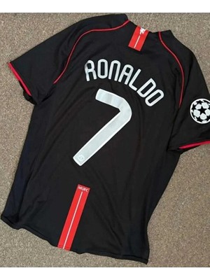 Manchester United 2008 Sezonu Cristiano Ronaldo Yetişkin Forması (Black)