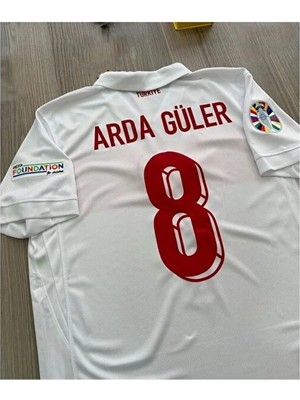 Arda Güler Türkiye Milli Takım Yetişkin Iç Saha Forması (Beyaz)