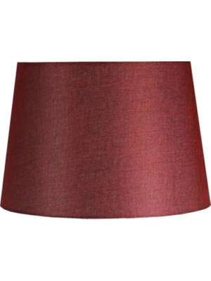 St. Morritz Kumaş Lambader Şapkası Çap 35 cm Abajur Başlığı Bordo L312