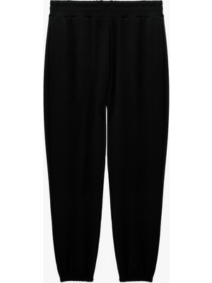 Koton Krep Scuba Kumaş Beli Lastikli Cepli Jogger Eşofman Altı