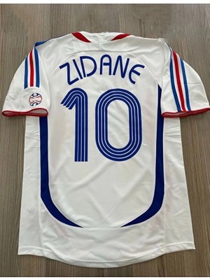 Fransa 2006 Dünya Kupası Zinedine Zidane Deplasman Forması (Beyaz)