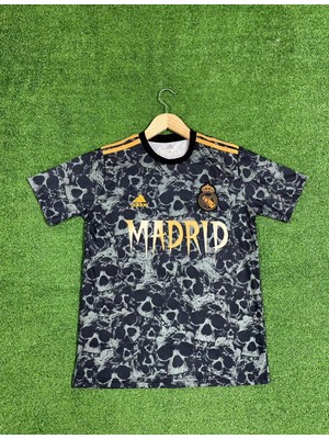 Real Madrid Özel Tasarım Futbol Forması Siyah