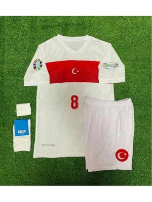 Türkiye Arda Güler 8 Numara Yeni Sezon Çocuk Forması 4 Lü Set Çorap-Bileklik Hediyeli Asf