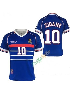 Retro 98 Dünya Kupası Finali Fransa Zidane Nostalji Maç Forması