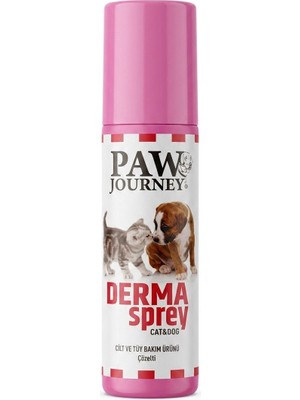 Journey Derma Sprey Kedi ve Köpek Cilt ve Tüy Bakım Ürünü Çözelti 200 Milim
