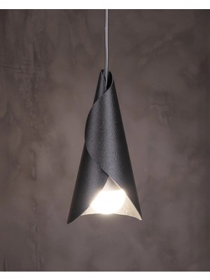 St. Morritz Modern Siyah Sarkıt Avize - Dekoratif Tasarım Tekli Mutfak Salon Lambası