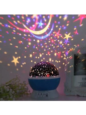 St. Morritz Star Master Renkli Yıldızlı Dönen Gökyüzü Projeksiyon Gece Lambası
