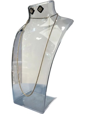 St. Morritz Kolye Standı Akrilik -Takı Teşhir ve Saklama Standı Şeffaf 19X30 cm