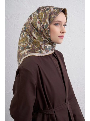 Armine Ipek Eşarp Nostalji - 9416-05 Krem Twill