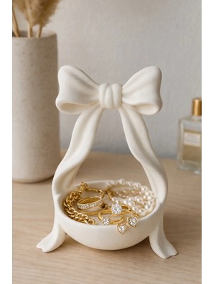St. Morritz Şık Fiyonklu Takı ve Aksesuar Standı - 18 Cm, Pratik ve Estetik Tasarım