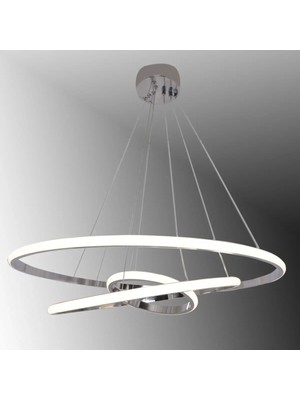 St. Morritz TT300-3 Kr Tt Aydınlatma Halka 3 Lü Krom Kaplama ( Beyaz Işık ) LED Avize