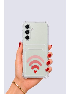 TKÇ Samsung Galaxy S24 Kartlıklı Aşk Sinyali Desenli Kılıf