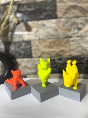 St. Morritz Dekoratif Yoga Yapan French Bulldog 3 Lü Biblo Seti Fransız Bulldog 10 cm