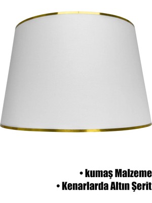 St. Morritz Beyaz Gold Şeritli Lambader Şapkası