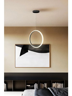 St. Morritz Studio Noon Lux-Sakuru, Modern Tekli LED Avize Siyah