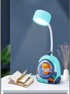 St. Morritz LED Masa Lambası Yaratıcı Karikatür Göz Koruma Gece Lambası Öğrenci Çalışma Lambası