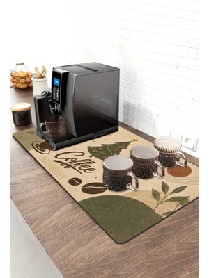 Valerine Life Barista Kahve Barı Matı 40X90CM Espresso Makinesi Çaycı Altlığı Noel Kahvesi