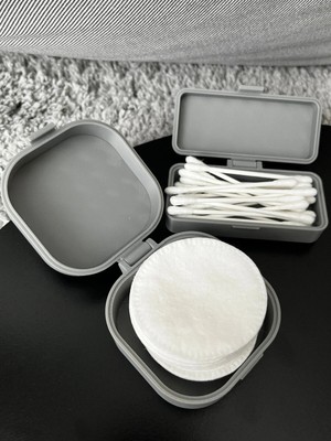 Lunera Accessories Kulak Çubuğu ve Pamuk Seyahat Kabı – 3D Baskı Taşınabilir Hijyenik Organizer
