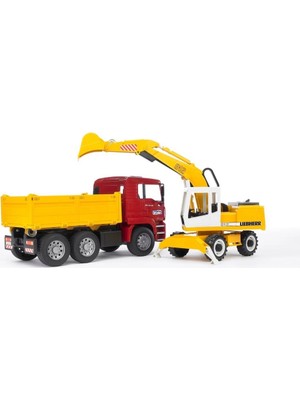 NW NessiWorld Man Damperli Kamyon ve Liebherr Enessiworldkavatör