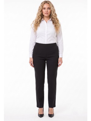Kadın Kumaş Pantolon Kemer Lastikli BGL-ST04320