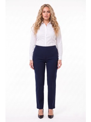 Kadın Kumaş Pantolon Kemer Lastikli BGL-ST04320