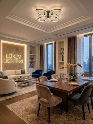 Yaprak Model Siyah 4"lü Ledli 3 Renk Modu Kristal Salon Mutfak Yatak Çocuk Odası Avize