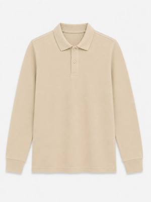Rozelt Bej Uzun Kollu Polo Yaka Lakos Okul T-Shirt