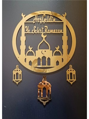 St. Morritz Hoşgeldin Ramazan Yazılı Kapı Süsü