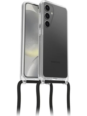 TeknoKapsül React Necklace Galaxy S24 Için Kılıf, Ultra Ince, Koruyucu Kılıf, Ayarlanabilir ve Çıkarılabilir Cep Telefonu Zincirli, Askeri Standartlara Göre Test Edilmiştir