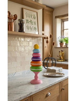 Nure Store Renkli Makaron Dekor Objesi Modern ve Eğlenceli Tasarım- 30CM