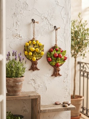 Sharp & Art Bahçe, Balkon, Ev Duvar Süsü Nar Ağacı ve Limon Ağacı