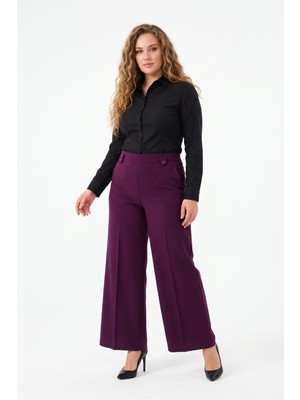Linavis Kadın Ispanyo Paça Kumaş Pantolon BGL-ST05648